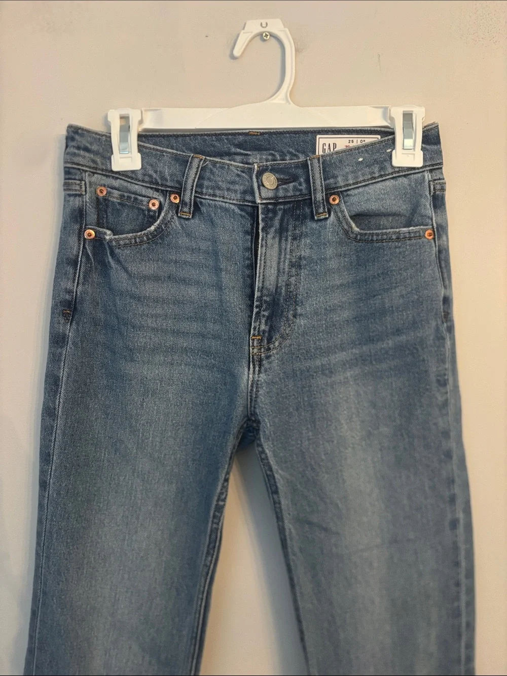 GAP Light Blue High-Rise 90s Straight Jeans Size 25
